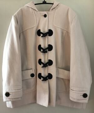 Anthology Pink Fleece Hooded Pea Coat Style Jacket 24 L-XL
